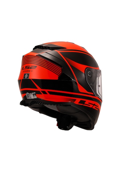 Ls2 Storm 2 Dodger Mat Siyah-neon Turuncu Kask