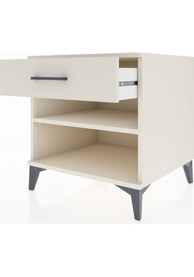 Kronos Komodin Tek Raflı Tek Çekmeceli 60x59x64 Aytaşı-aytaşı Aytaşı