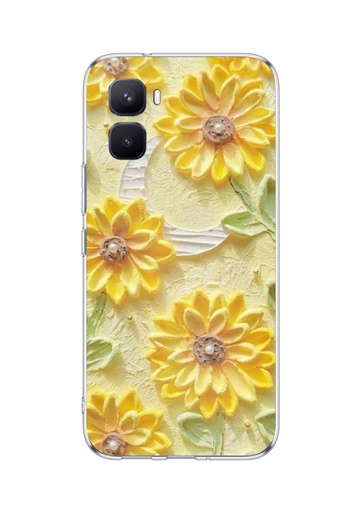 Infinix Gt 50 Pro Uyumlu Rölyef Bahçesi Baskılı Silikon Kılıf
