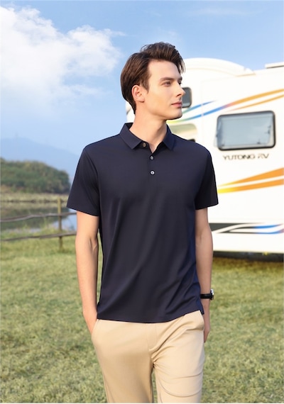 New Performance Premium Polo T-shirt 67.1% Nylon 22.0% Pamuk 10.9% Spandex Lacivert