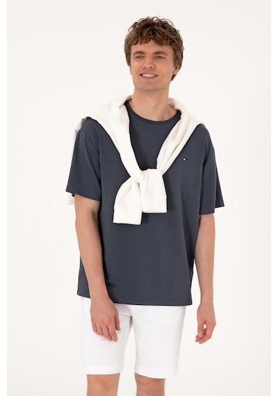 U.S. Polo Assn. Erkek Comfort Fit Bisiklet Yaka Antrasit Tişört 50307322-VR006