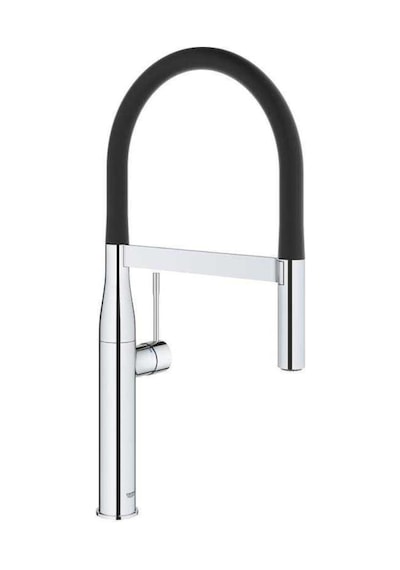 Grohe Eviye Bataryası Spiralli 2 Fonksiyonlu Essence Krom/Siyah-30294000