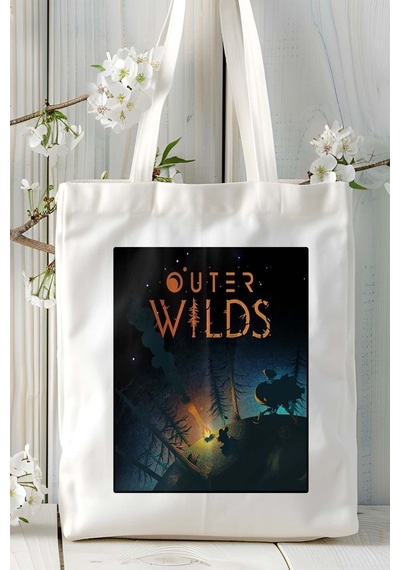 Art Hediye Outer Wilds Oyun Baskılı Omuz Çanta Kişiye Özel Model 4 Çok Renkli