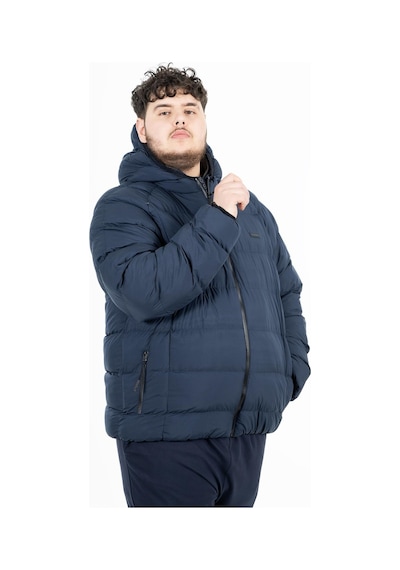 Maraton Sportswear Büyük Beden Erkek Kapşonlu Uzun Kol Basic Lacivert Mont 21391-lacivert Lacivert