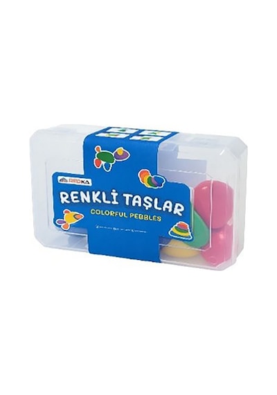 Redka Plastik Renkli Taşlar - 4 Adet Tarı