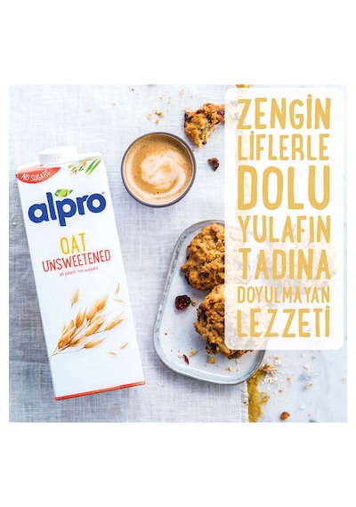 Alpro Şekersiz Yulaf Sütü 2 x 1 L