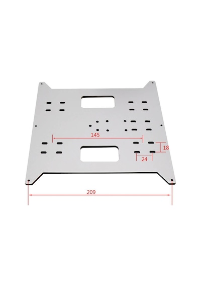 Koodmax 3d Baskı Y Ekseni Sıcak Yatak Destek Plakası 220x220mm + 4 Adet Sc8uu Kaydırıcı