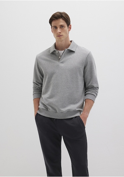 Mavi - Polo Yaka Gri Sweatshirt 0s10420-80018 Gri
