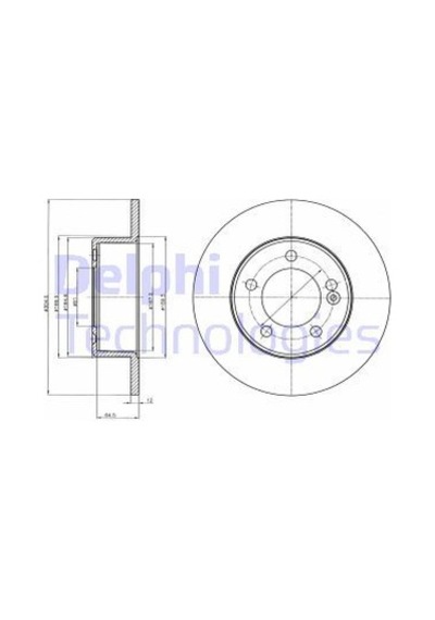 DELPHI BG4321 FREN DİSKİ ARKA MASTER III 10- / MOVANO B 10- / NV4
