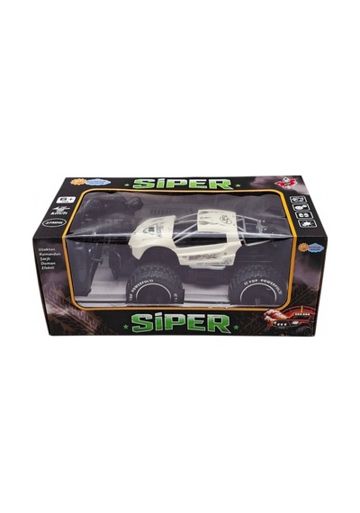 Siper Uzaktan Kumandalı Şarjlı Araba Duman Efektli Off-road Arazi Aracı Beyaz