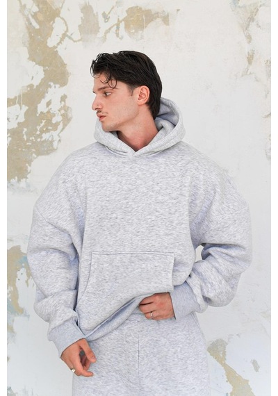 Gri Melanj Cozy Basic Oversize Sweatshirt Gri Melanj