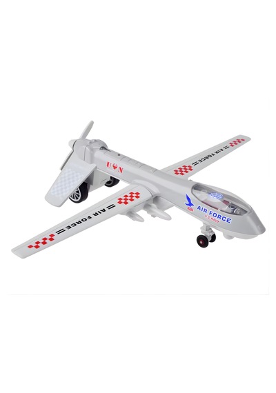 Oyuncak Uçak Çek Bırak - Diecast Işıklı Askeri Uçak