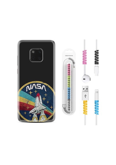 Huawei Mate 20 Pro Kılıf Kablo Koruyuculu Nasa 1326