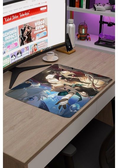 Lynette Genshin Impact Anime Oyuncu V2 - 48x40 Xl Gaming Mouse Pad Fare Altlığı