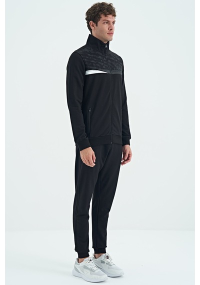 Tommy Life Harry Siyah Standart Kalıp Erkek Eşofman Takım - 85197 Siyah