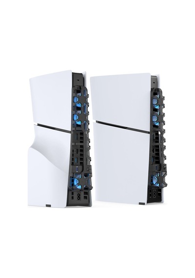 Tp5-3538 Ps5 Slim İçin Led Işıklı Kademeli Güçlü Soğutma Fanı Siyah