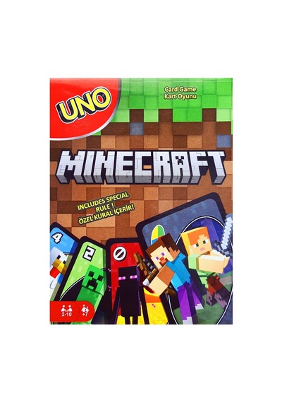 Uno Resimli Minecraft Oyun Kartı Set