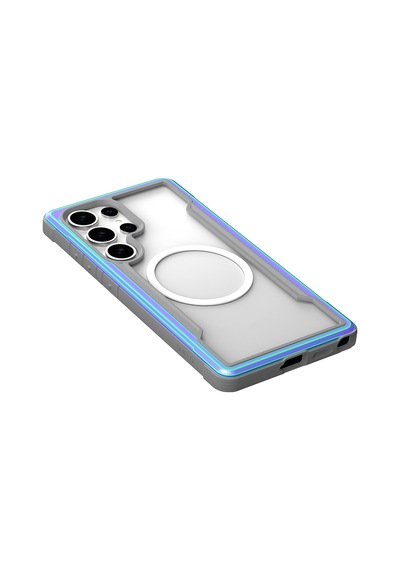 Galaxy S25 Ultra Kılıf Magsafe Uyumlu Airbagli Raptic Shield Serisi Şeffaf Yüzey Kapak Colorful