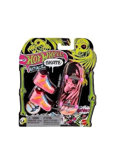 Hot Wheels Skate Neon Temalı Parmak Kaykay Ve Ayakkabı Paketleri Hpg21-jbx60 Çok Renkli