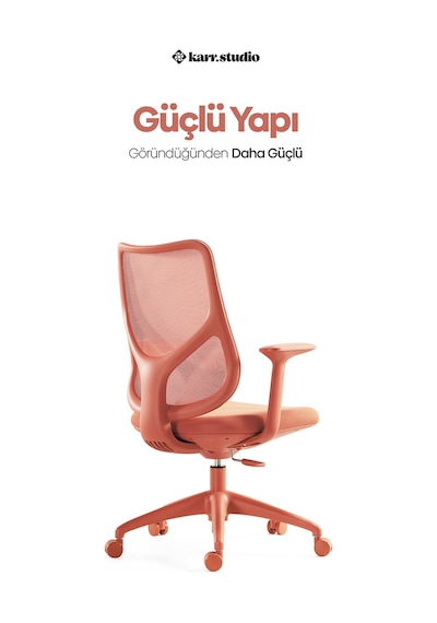 Seul Ergonomik Çalışma Sandalyesi - Turuncu Seul Ergonomik Çalışma Sandalyesi - Turuncu