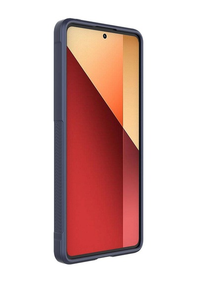 Xiaomi Redmi Note 13 Pro 4g Kılıf Kamera Korumalı Esnek Silikon Parmak Şeritli Pazarplus Siyah