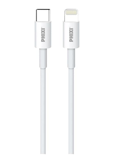 Phixi Basic CB412L 1 M Type-C to Lightning USB Şarj Kablosu Beyaz