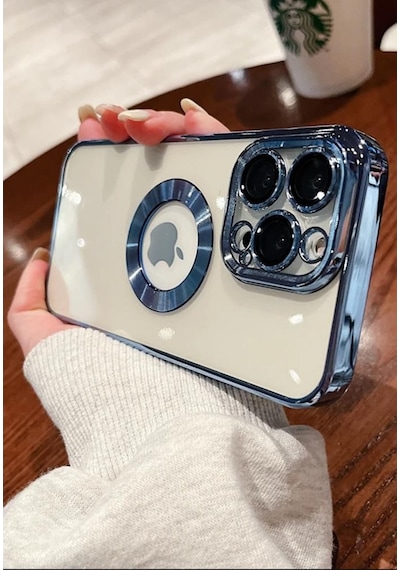 Apple Uyumlu iPhone 11 Kılıf Köşeleri Renkli Şeffaf Kamera Korumalı Silikon Lu (553804415)