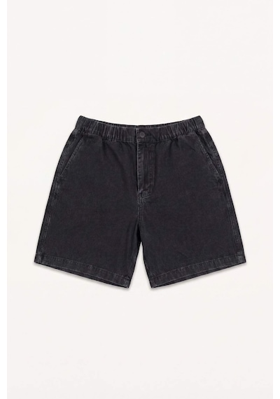 Defacto Relax Fıt Beli Lastikli Bermuda Jean Şort H7293ax26smnm40 Siyah-nm40