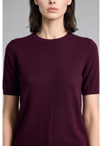 Defacto Regular Fıt Bisiklet Yaka Bordo Kazak D6272ax26aubr327 Bordo-br327