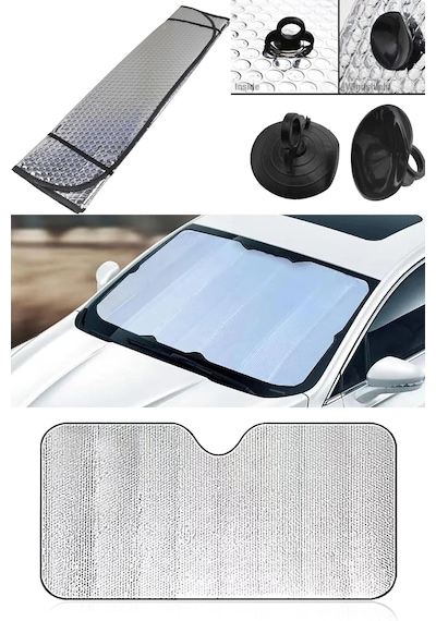 Suv Ve Geniş Araba Ön Cam Güneşliği 150 X 70 Cm