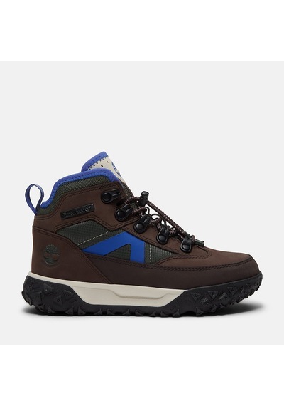 Timberland Motion 6 Mid Bungee Waterproof Çocuk Sneakers-34022 Koyu Kahverengi