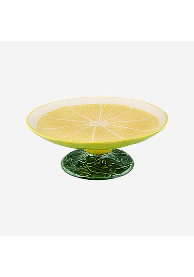 Sarı Seramik Kek Standı 33 Cm