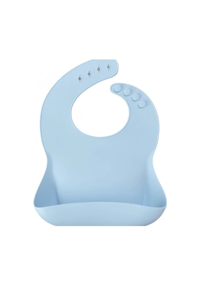 Oioi Basics Silikon Mama Önlüğü Mineral Blue Mineral Blue Açık Mavi