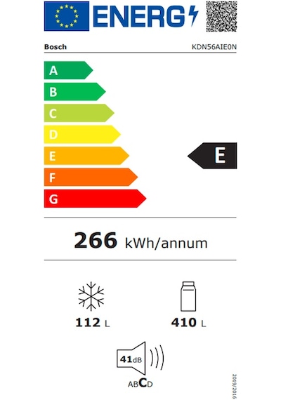 Bosch KDN56AIE0N 522 LT No-Frost Çift Kapılı Buzdolabı