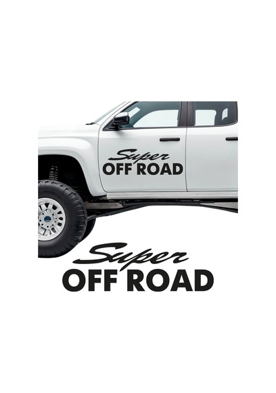 Super Off Road Sticker, Oto Sticker, Pick Up Sticker 20x6 Cm