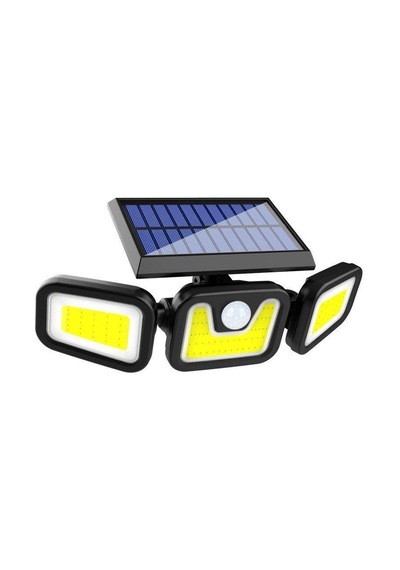 Powermaster Mx-1725b Sensörlü 3 Modlu 90 Cob Ledli Solar Aydınlatmalı Duvar Lambası
