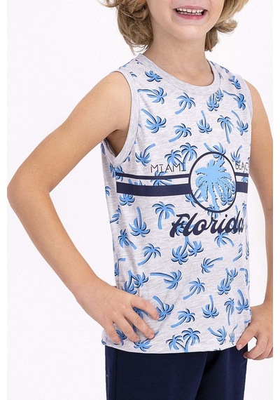 Rolypoly Florida Karmelanj Genç Erkek Bermuda Takım 5274-26749 Kar Melanj