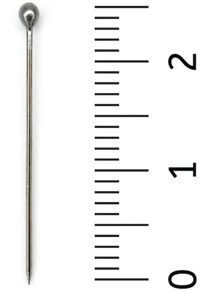 Alivascarf Toplu İğne Gümüş Gri Renk 50 X 2 100 Adet 2.5cm - Eşarp Ve Şal İğnesi - Kadın Tesettür İğne