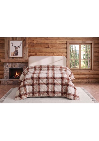 Merinos Loft Yorgan 195x215 Volante Kiremit