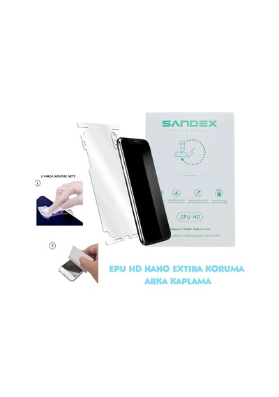 Nothing Phone 4a Uyumlu Nano Full Arka Kaplama Esnek Ultra İnce - Sandex - Epu Hd