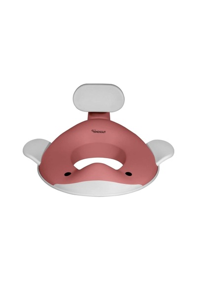 Balina Tasarımlı Çocuk Klozet Adaptörü Kaymaz, Ergonomik, Zararsız Malzeme Koyu Pembe