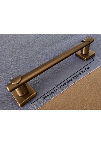 Dem Mat Antik Sarı Ap263 Çekme Kapı Kolu Sürgülü Çekme Kol 25 Cm 1 Adet