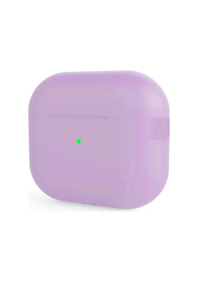 Apple Uyumlu AirPods Pro 2 Kılıfı Silikon Kılıf Şarj Bölümü Tıpalı Soft Yumuşak Kablosuz Şarj Destek Lila