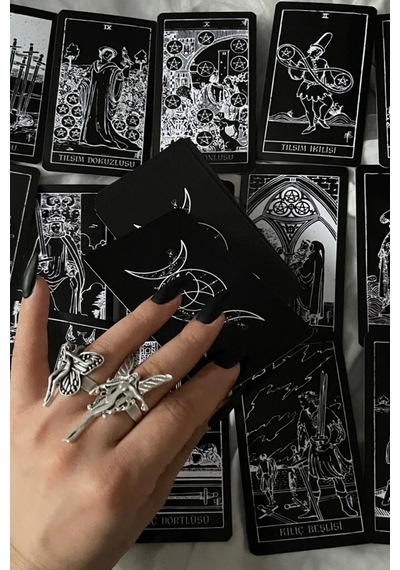 Tarot Kartlartı Destesi Black & White