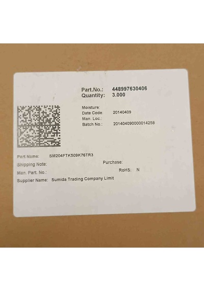 Sm204ftk509k76tr3 9k76 0204 Sumıda Smd Direnç 500 Adet