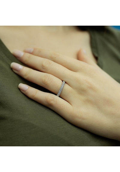 Lova 0,46 Karat Pırlanta Yarımtur Yüzük - 1030156