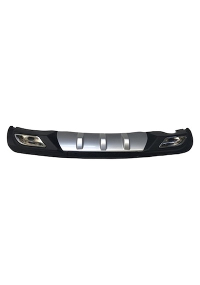 Peugeot 301 Uyumlu Body Kit Difüzör 2 Çıkış Gri Kare