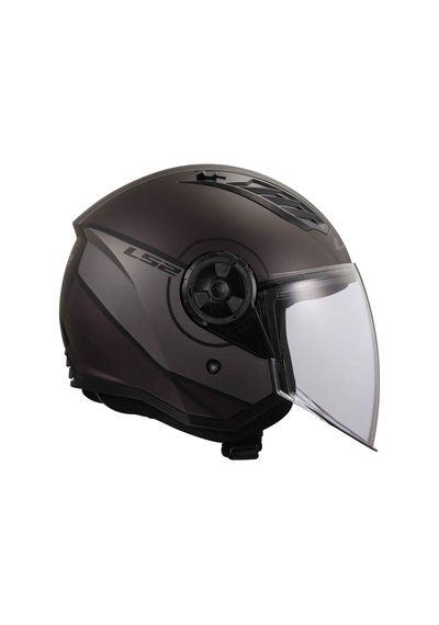Ls2 Airflow Cover Açık Motosiklet Kaskı Mat Siyah - Gri