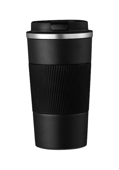 304 L Kilitli Çelik Mat Siyah 510 ml Kahve Termos Mug cin405sy