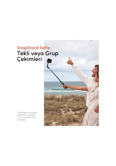 Shiftcam Snapstand Selfie Manyetik Selfie Çubuğu & Tripod, Kompakt, Katlanabilir Ve Uzatılabilir, Ma